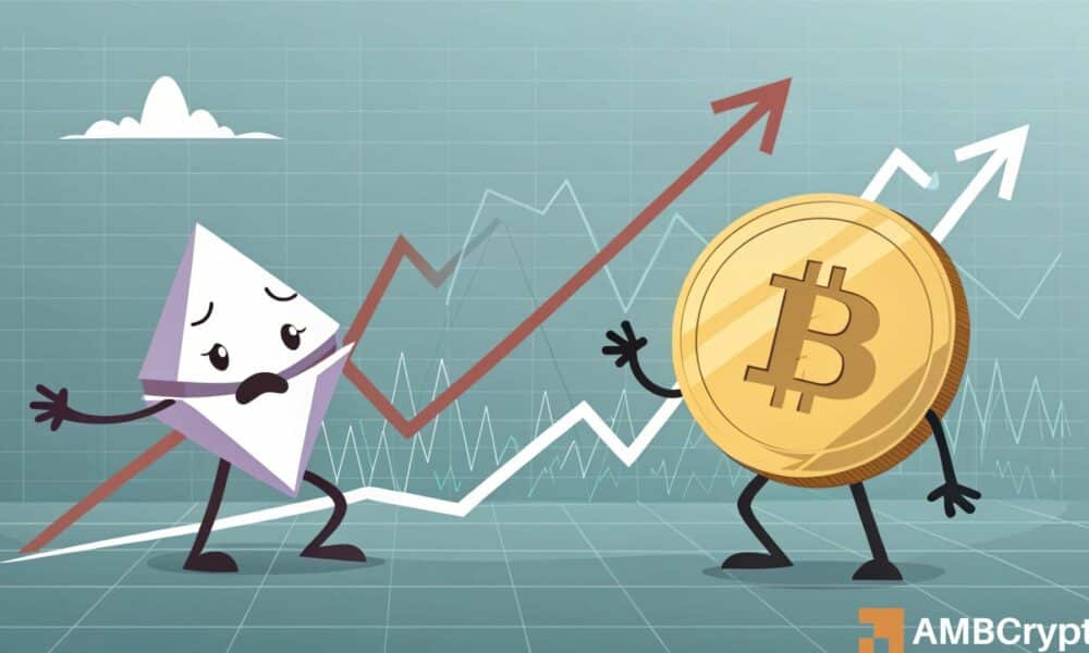 ETH/BTC在比特币涨势中跌至四年低点——究竟发生了什么？